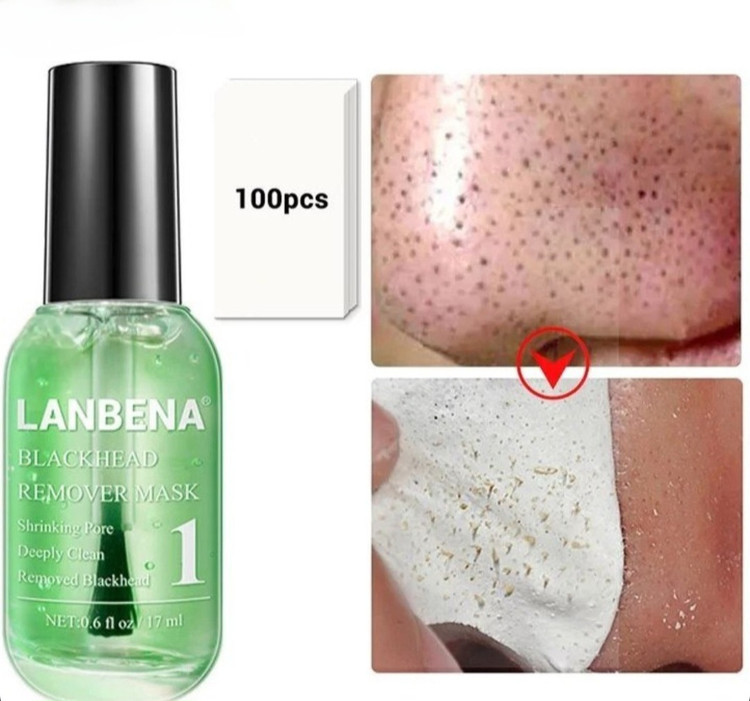 خرید چسب بینی لاکی LANBENA لانبنا دارای ۱۰۰ ورق با الیاف طبیعی ژاپنی